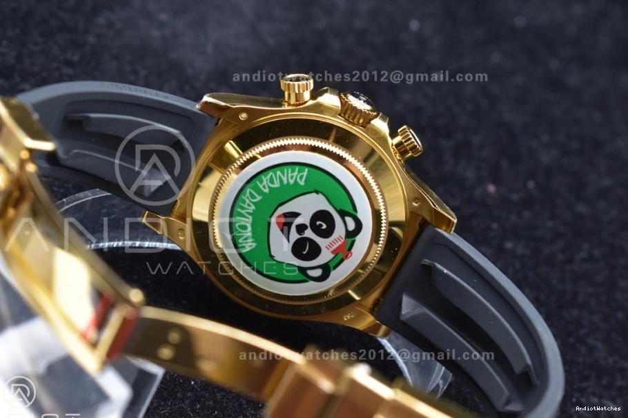 Strap SA Daytona Best Reliable YG Edition BTF on Dial Lume 1:1 116518 Rubber 764 Oysterflex 0314